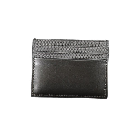 Calvin Klein Black Leather Men Card Holder