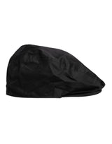 Dolce & Gabbana Black Cotton Newsboy Capello Cabbie Hat