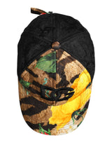 Dolce & Gabbana Multicolor DG Logo Patch 6 Panels Baseball Cap