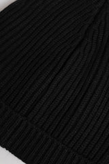 Dolce & Gabbana Black Cashmere Knitted Winter Beanie Hat