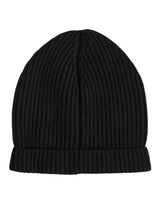 Dolce & Gabbana Black Cashmere Knitted Winter Beanie Hat