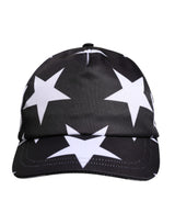 Dolce & Gabbana Black Star Print Polyester Baseball Cap