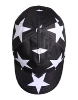 Dolce & Gabbana Black Star Print Polyester Baseball Cap