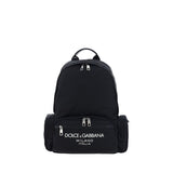 Dolce & Gabbana Black Nylon Backpack