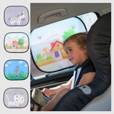 Car Sunshade with Mesh Insulation and Suction Cups