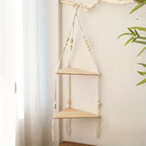 Bohemian Cotton Hanging Shelf for Home Decor (1pc)