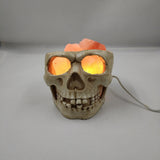 Resin Skull Rock Lamp - Halloween Home Decor Night Light