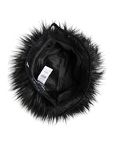Dolce & Gabbana Black Faux Fur Bucket Hat