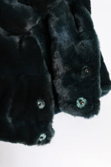 Dolce & Gabbana Black Weasel Fur Womens Beanie Hat