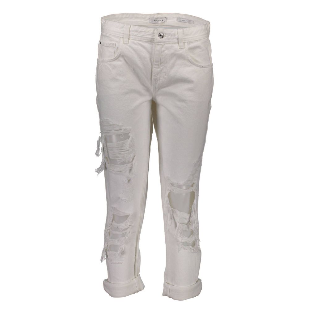 Guess Jeans Bianco Cotton Women Jeans