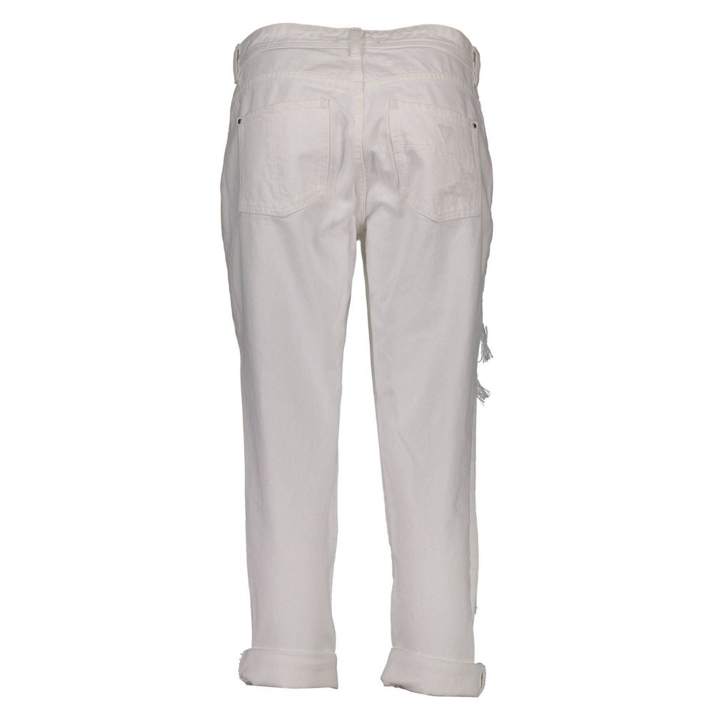 Guess Jeans Bianco Cotton Women Jeans