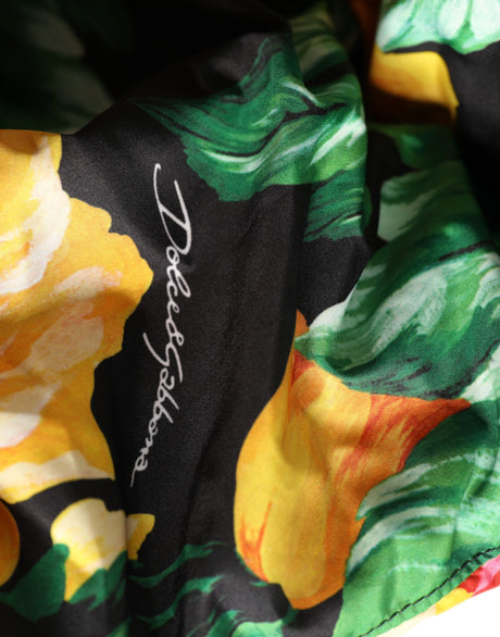 Dolce & Gabbana Multicolor Floral Print Whole Head Wrap Hat