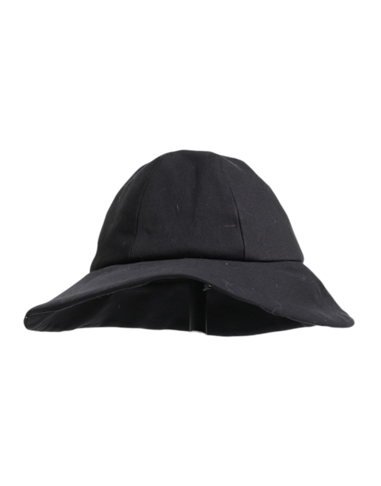Dolce & Gabbana Black Cotton Wide Brim Bucket Hat