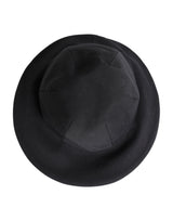 Dolce & Gabbana Black Cotton Wide Brim Bucket Hat