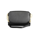 Mario Valentino Nero Polyurethane Women's Bag With Adjustable Shoulder Strap
