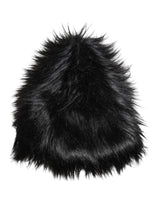Dolce & Gabbana Black Acrylic Fur Womens Bucket Hat