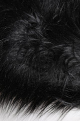 Dolce & Gabbana Black Acrylic Fur Womens Bucket Hat