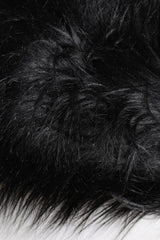 Dolce & Gabbana Black Acrylic Fur Womens Bucket Hat