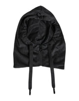 Dolce & Gabbana Black Polyester Whole Head Wrap Hat