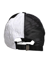 Dolce & Gabbana White Black Polka Dot Feathers Baseball Cap