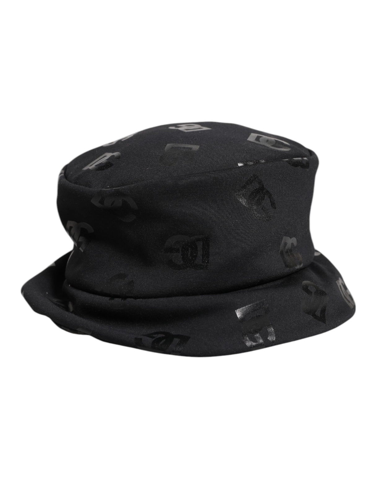 Dolce & Gabbana Black DG Monogram Polyester Jacquard Bucket Hat