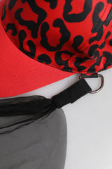 Dolce & Gabbana Red Cotton 6 Panels Women Baseball Cap