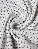 Dolce & Gabbana White Polka Dots Polyester Wrap Shawl Scarf