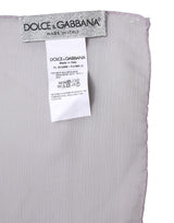 Dolce & Gabbana Purple Silk Rectangle Wrap Shawl Scarf