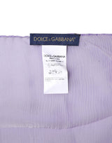 Dolce & Gabbana Purple Silk Rectangle Wrap Shawl Scarf