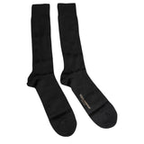 Dolce & Gabbana Black Stretch Logo Mid Calf Men Socks