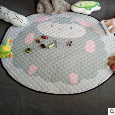 Cotton Car Storage Mat with Toy Organizer Bag