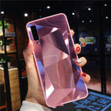 Diamond Rhombus Pattern Mirror Phone Case