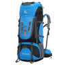 Bseash 80L Waterproof Hiking Camping Backpack with Rain Cover Lightweight Outdoor Sport Travel Daypack for Climbing Touring (Blue)