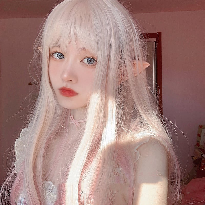 Lolita Color Gradient Long Straight Hair Wig