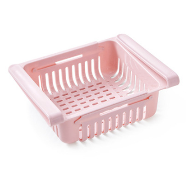 Telescopic Refrigerator Storage Basket for Freshness