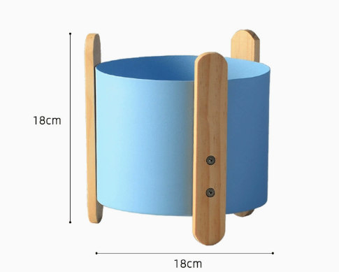 Nordic Iron Planter with Creative Minimalist Design
