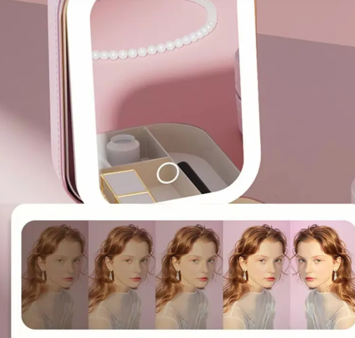 LED Makeup Bag With Mirror