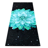 Heathyoga Non Slip Hot Yoga Towel 100% Microfiber Non Slip Yoga Mat Towel for Hot Yoga Pilates and Fitness Exclusive Corner Pockets Design + Free Spray Bottle