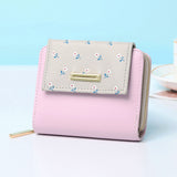 Senlina 2024 New Women's Short Zipper Wallet, Cartoon Design