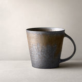 Black Vintage Handmade Ceramic Coffee Mug for Home