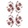 Football Cheer Bows for Women Hair Bow Clips for Girls Bowknot Hair Barrettes for Kids Football Hair Clip for Teens Football Mom Bow Hair Accessories for Teenagers Football Hair Bows 2Pcs