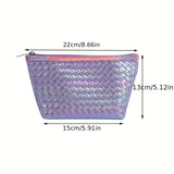 3D Hexagonal Bright Color Makeup Organizer Bag