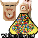 Felt Storage Bag Toy Play Mat 2 In 1 Pull Rope