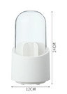Rotating Makeup Brush Holder with Dust-Proof Cover