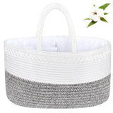 ABenkle X-Large Diaper Caddy Organizer Cotton Rope Nursery Baby Basket Changing Table Organizer for Baby Diaper Storage Diaper Nursery Storage Bin for Baby Stuff Baby Shower Gifts