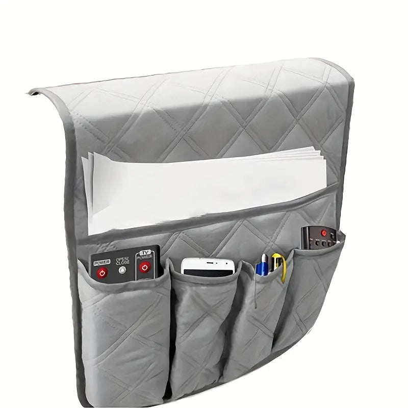 Bedside Storage Organizer Caddy for Remotes and Tablets