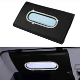 Crystal Car Visor Tissue Box