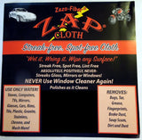 Zap Cloth - Streak Free Spot Free - 3 Cloths