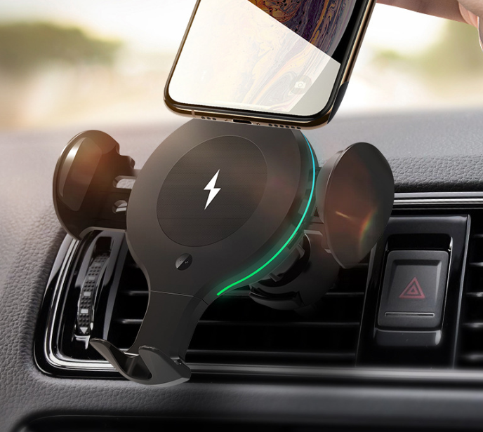 Car Wireless Charging Mount with Infrared Smart Sensor