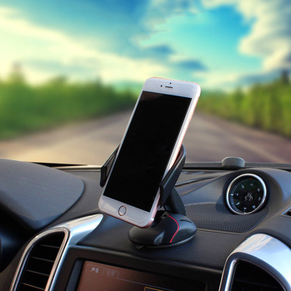 Creative Car Phone Holder with Suction Cup Design